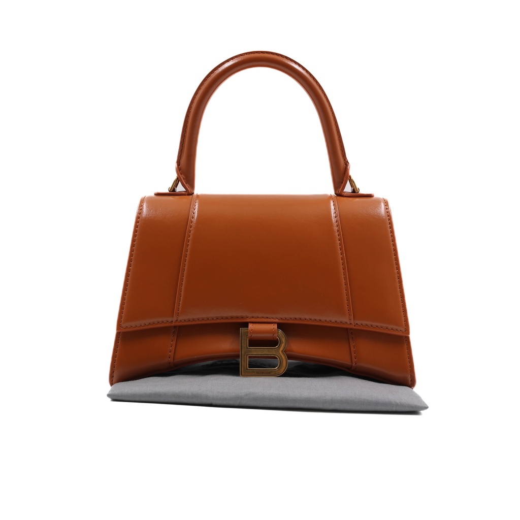 Balenciaga Women's Hourglass Small Handbag In Brown