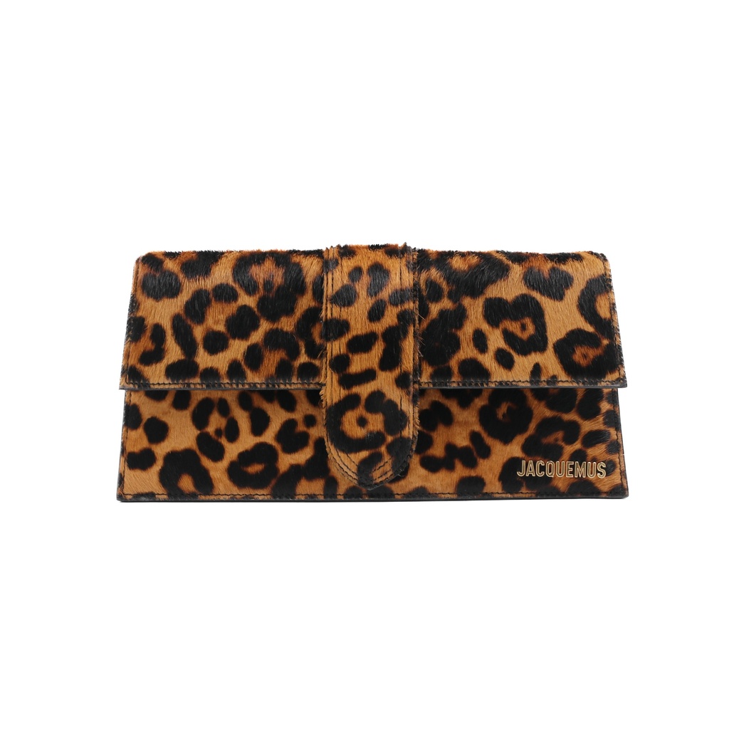 Jacquemus New Leopard Print Le Grand Bambino Leather Handbag