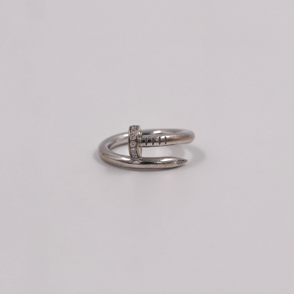 Cartier Juste un Clou diamond Ring 750(WG) 8.2g 54