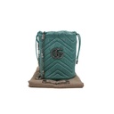 Gucci Gucci GG Marmont Silk Bucket Bag Light Blue 746609