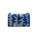 Chanel Printed Calfskin Medium Boy Flap Blue White