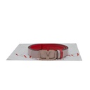 Valentino Reversible Thin Belt Red and Pink In Size 80