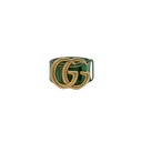 Gucci Belt With Bamboo Buckle In Green and Beige 699954 In Size 75 30