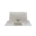 Prada Glace Crossbody Shoulder Bag White Leather 1BD296