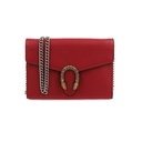 Gucci Calfskin Mini Dionysus Red Wallet on Chain