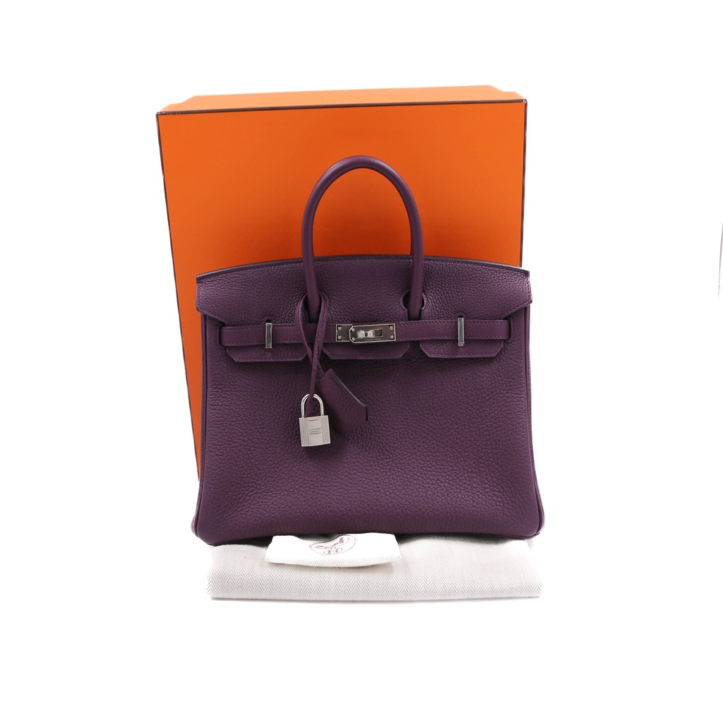 Hermes Birkin 25 Togo Anemone Silver Hardware Handbag Year 2022
