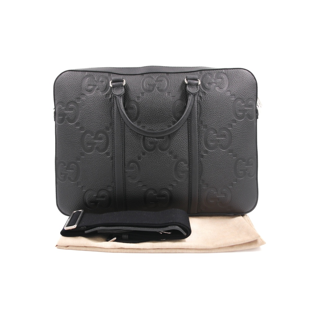 Gucci Jumbo GG Briefcase In Black 658573