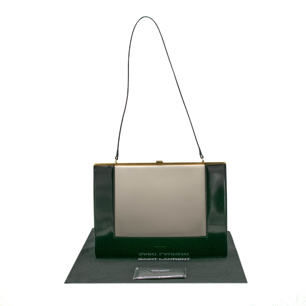 Saint Laurent Le Anne-Marie Small Shoulder Bag Black And White
