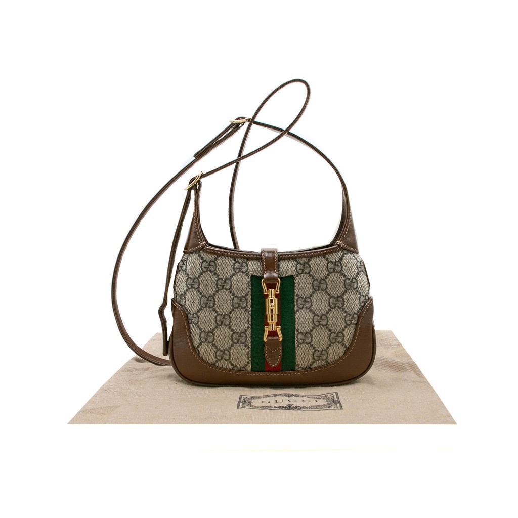 [Gucci-18349] Gucci Supreme GG Jackie 1961 Mini Shoulder Bag 637092