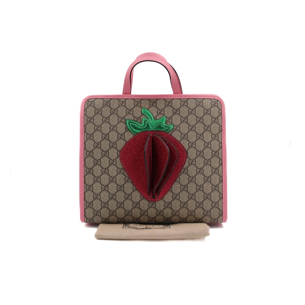 Gucci Children's 3D Strawberry GG Supreme Handbag 630589