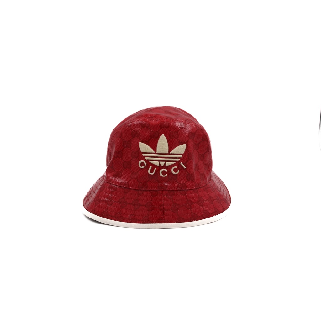 Gucci Women's Hat Bucket Polyester Red Total Pattern 728215