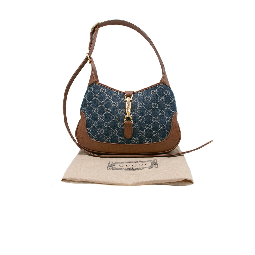 Gucci Jackie 1961 Small Shoulder Bag Blue 636706