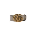 Gucci GG Marmont Wide Belt White 406031 In Size 85 34