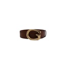Gucci Wide Belt In Brown Leather 655367 In Size 85 034
