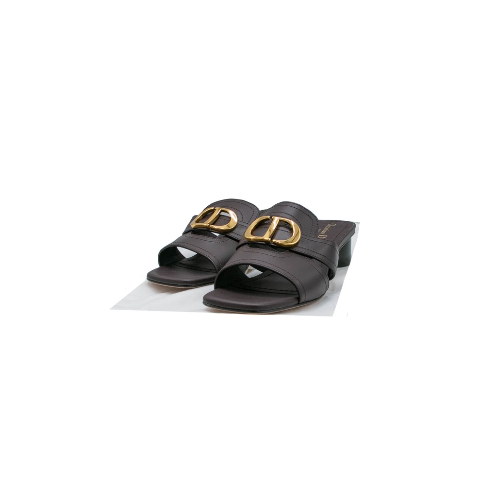 Christian Dior 30 Montaigne Platform Slide Cherry Red In Size 37