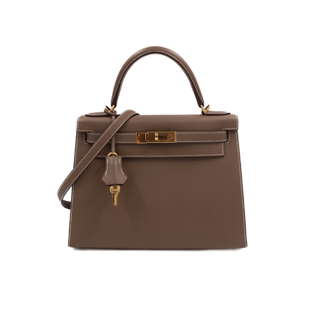 Hermes Kelly 28 Epsom Gold Hardware Brown Year 2020 Like New