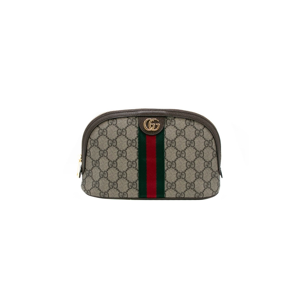 [Gucci-18479] Gucci GG Supreme Canvas Ophidia Large Cosmetic Case 625551