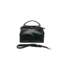 Fendi Nappa Mini Peekaboo Iconic Satchel Black