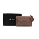 Prada Saffiano Envelope Mini Crossbody Bag Beige