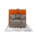 Hermes Birkin 30 Grey Togo Gold Hardware Year 2018 Like New
