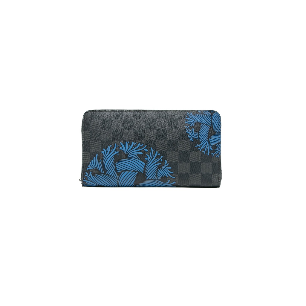 Louis Vuitton Black Damier Graphite Zippy Organizer Wallet