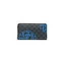 Louis Vuitton Black Damier Graphite Zippy Organizer Wallet