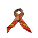 Gucci Orange Silk Scarf 590472 In Size 90x90