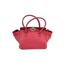 Valentino Garavani Vitello Small Rockstud Double Handle Tote Fuxia