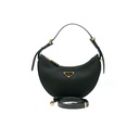 Prada Arque Re-Nylon and Brushed Leather Shoulder Bag