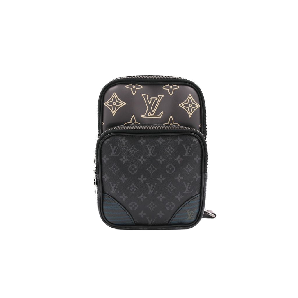 Louis Vuitton Monogram Eclipse Patchwork Amazone Sling Bag