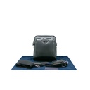 Prada Leather Shoulder Bag With Pouch Black 2VH168