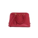 Prada Saffiano Small Galleria Double Zip Tote Fuxia