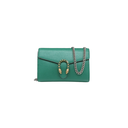 Gucci Calfskin Mini Dionysus Chain Wallet Green Emerald