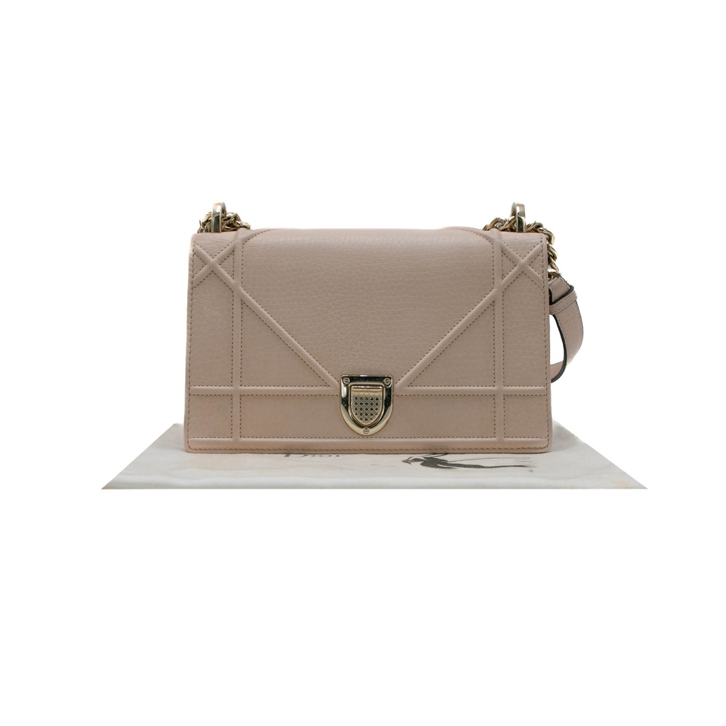 Christian Dior Grained Calfskin Small Diorama Flap Bag