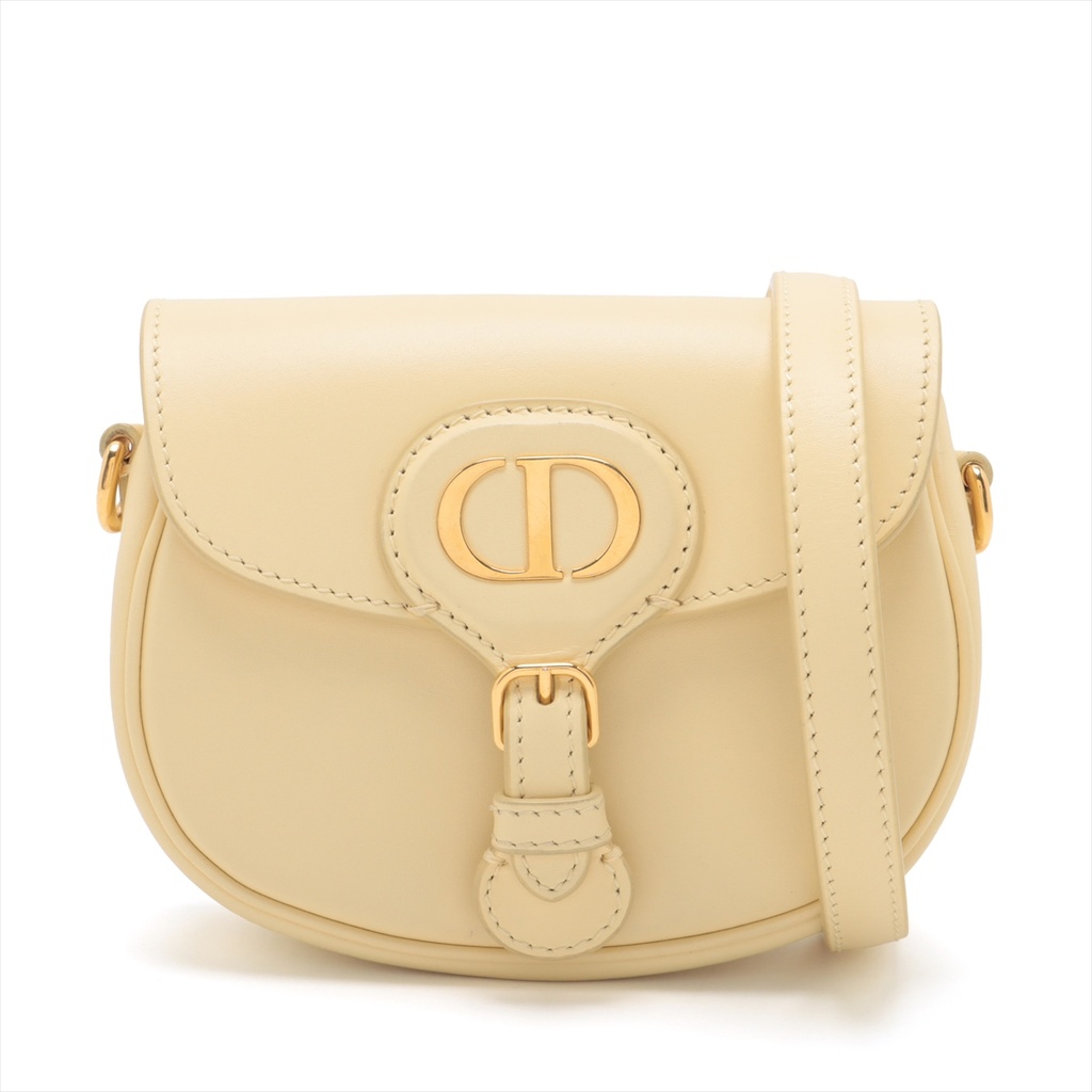 Christian Dior Bobby Leather Shoulder Micro Bag Yellow