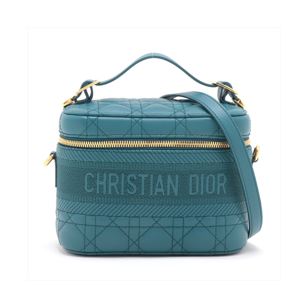 Christian Dior  Cannage DiorTravel Vanity Case Blue