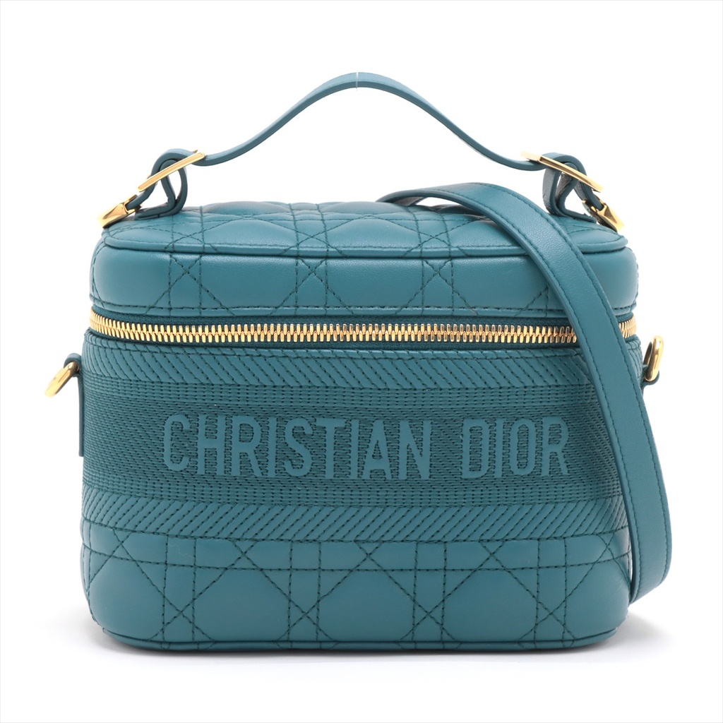 Christian Dior  Cannage DiorTravel Vanity Case Blue