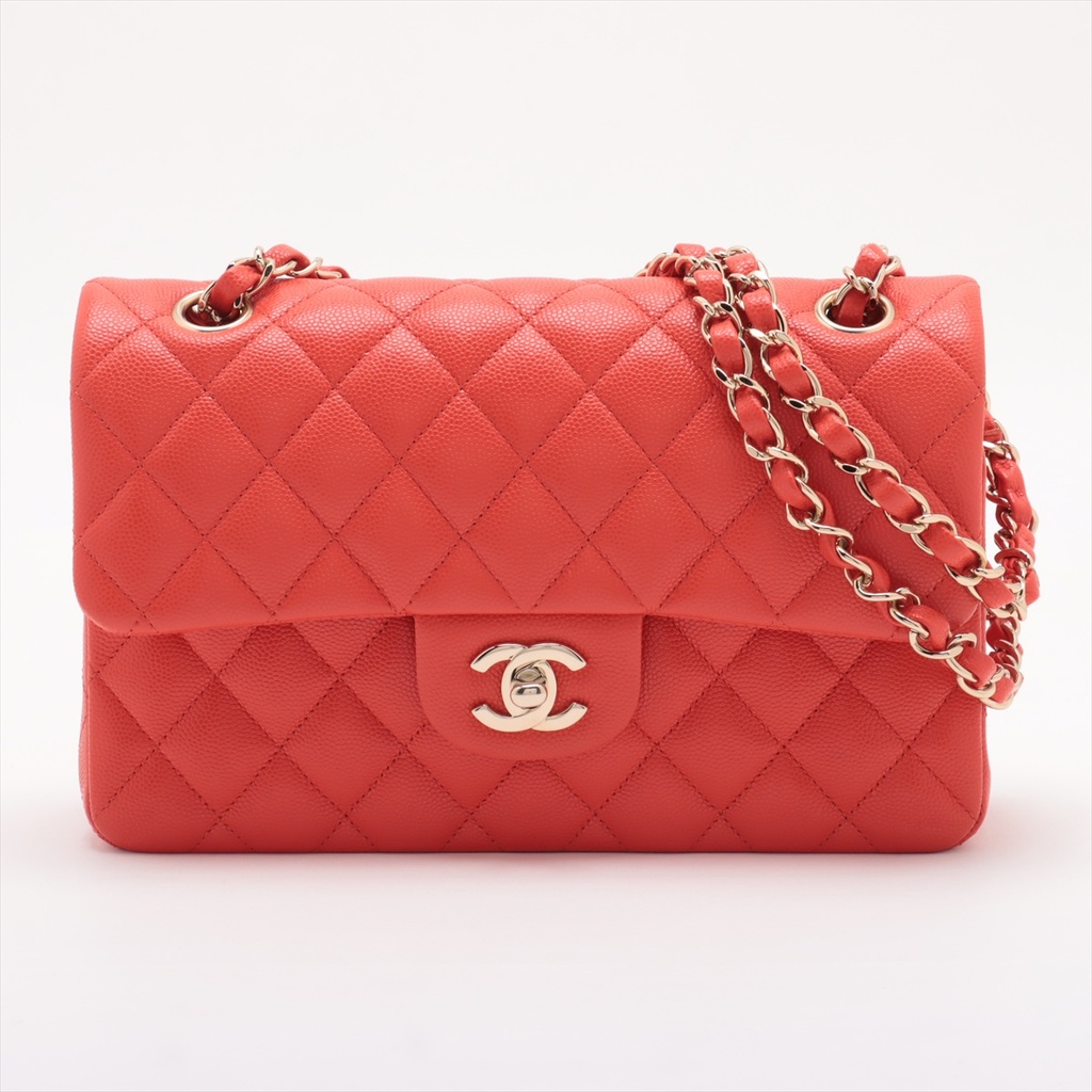 [CHANEL-19497] Chanel Classic Caviar Double Flap Small Bag
