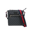 Gucci GG Supreme PVC & leather Shoulder bag Black 523599