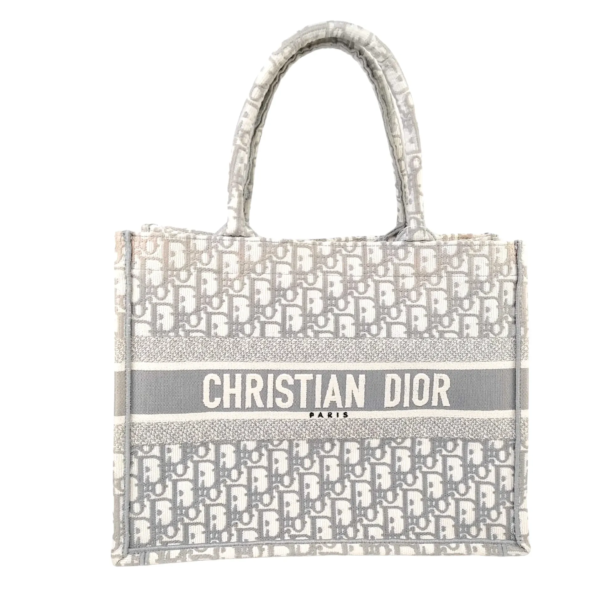 [Christian-Dior-19633] Christian Dior Oblique Medium Book Tote Grey