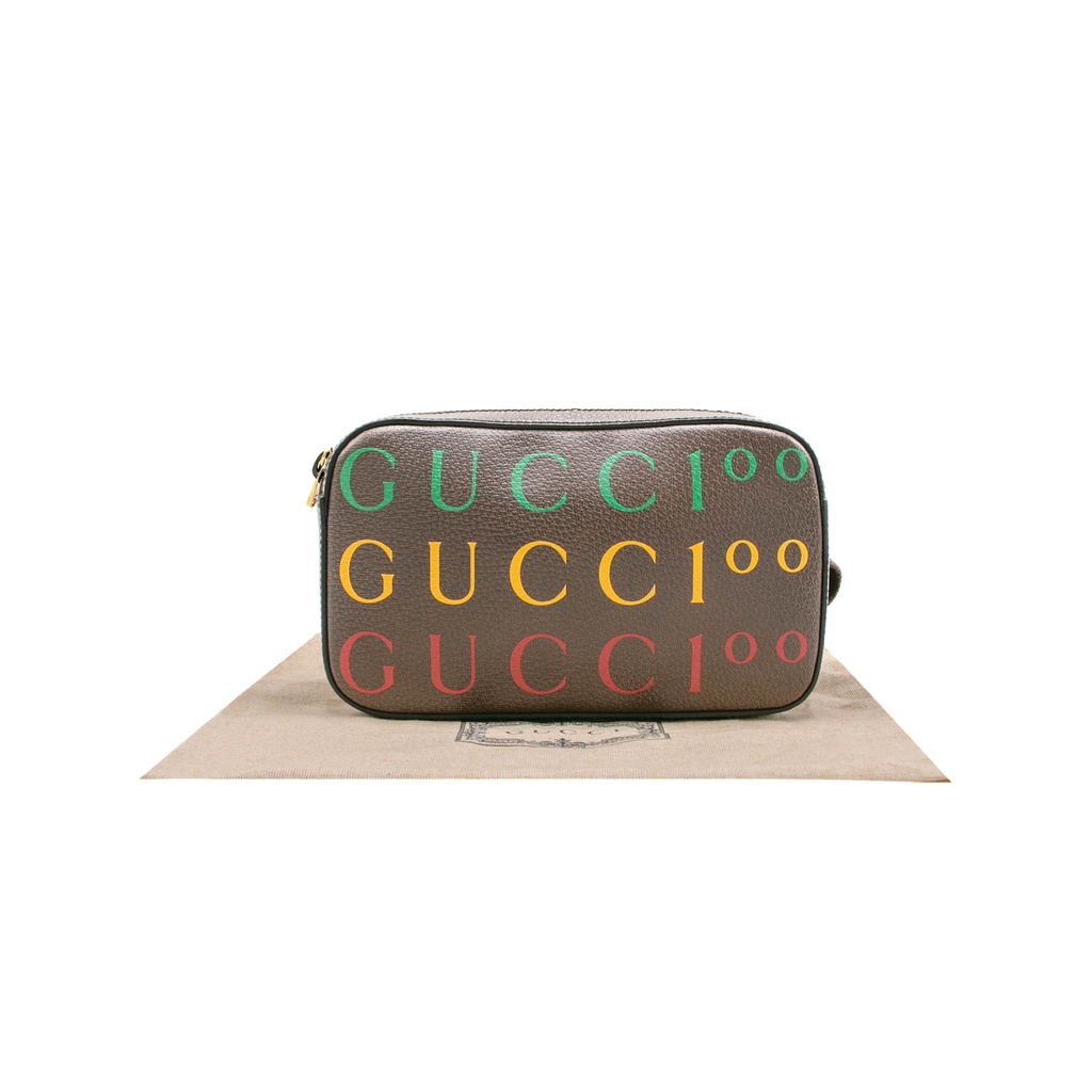 Gucci Logo Brown Leather Belt Bag 602695