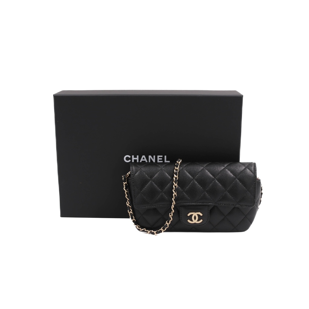 Chanel Caviar Quilted Crossbody Bag Black