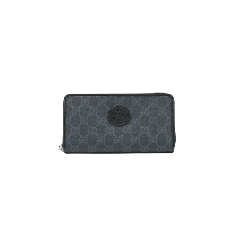 Gucci Zip around wallet with Interlocking G Flower 673003