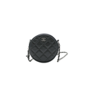 Chanel Lambskin Round Mini Clutch With Chain Black