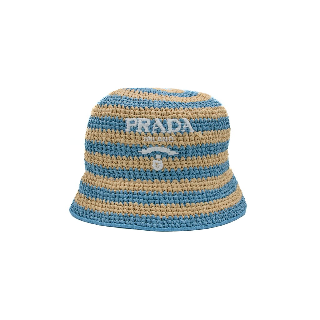Prada Woven Bucket Hat Size Medium
