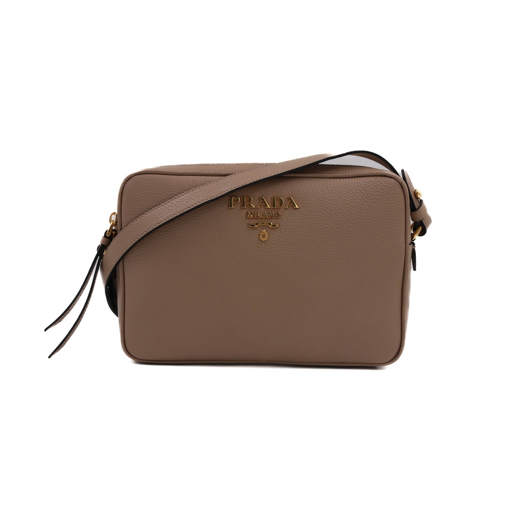 Prada Vitello Phenix Beige Camera Bag