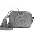 Gucci Blondie Shoulder Bag Leather Silver 742360