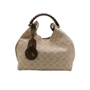 Louis Vuitton Mahina Carmel Hobo Bag Creme