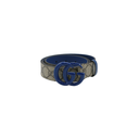 Gucci Blue GG Buckle Supreme Leather 85 34 414516