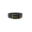 Gucci Leather Belt With Web 495125 95 38